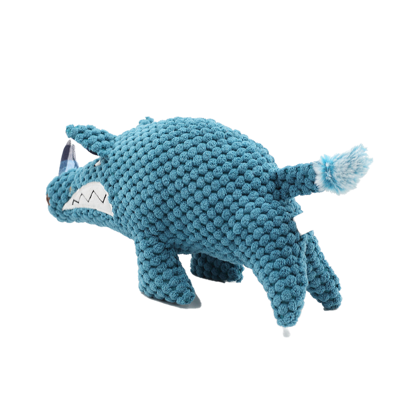 Angry Blue Pig Plush Pet Toy