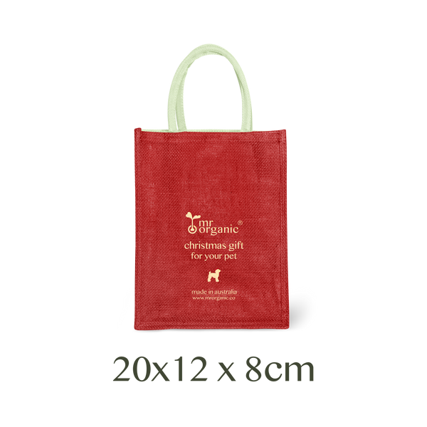 christmas small shopping bag  聖誕小帆布購物袋  20 x 12 x 8cm