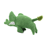 Angry Green Rhino Plush Pet Toy