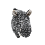 Knit Hippo Plush Pet Toy