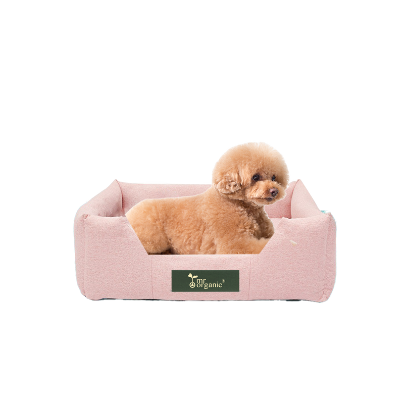 mrorganic washable basic dog bed (S) light pink